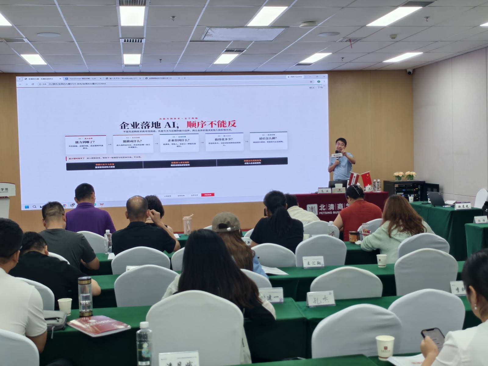 上岸智源 AI 转型实战课程现场